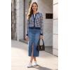 imageArachampCloz 100 Cotton Cropped Cardigan for Women Button Up Lightweight Sweater Business Casual Outfits 2026Navy