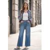 imageArachampCloz 100 Cotton Cropped Cardigan for Women Button Up Lightweight Sweater Business Casual Outfits 2026Navy