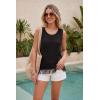 imageArachampCloz Womens 100 Cotton Crochet Fringe Boho Summer Sweater Vest Beach Cover UpsBlack