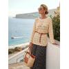 imageArachampCloz Womens 100 Cotton Oversized Swimsuit Cover Up Off Shoulder Boat Neck Breathable Beach Crochet Summer 2026Apricot