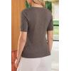 imageArachampCloz Womens Wool Blend Cropped Lightweight Short Sleeve Business Casual Cardigan TopsAcoffee