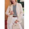 imageArachampCloz Womens Wool Blend Cropped Lightweight Short Sleeve Business Casual Cardigan TopsAgrey