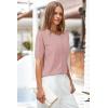 imageArachampCloz Womens Wool Blend Cropped Lightweight Short Sleeve Business Casual Cardigan TopsDusty Pink