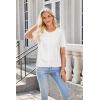 imageArachampCloz Womens Wool Blend Cropped Lightweight Short Sleeve Business Casual Cardigan TopsWhite