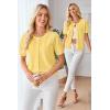 imageArachampCloz Womens Wool Blend Cropped Lightweight Short Sleeve Business Casual Cardigan TopsYellow