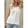 imageArachampCloz Womens 100 Cotton Sleeveless Tank Tops Sweater Vest Ruffle Beach Resort Cruise Wear Trendy Summer 2026Beige