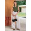 imageArachampCloz Womens 100 Cotton Slim Fit Button Down Summer Business Casual Tank Tops 2026Army Green