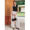 imageArachampCloz Womens 100 Cotton Slim Fit Button Down Summer Business Casual Tank Tops 2026Black