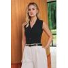 imageArachampCloz Womens 100 Cotton Slim Fit Button Down Summer Business Casual Tank Tops 2026Black