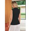 imageArachampCloz Womens 100 Cotton Slim Fit Button Down Summer Business Casual Tank Tops 2026Black