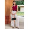 imageArachampCloz Womens 100 Cotton Slim Fit Button Down Summer Business Casual Tank Tops 2026Burgundy