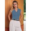 imageArachampCloz Womens 100 Cotton Slim Fit Button Down Summer Business Casual Tank Tops 2026Denim
