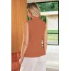 imageArachampCloz Womens 100 Cotton Slim Fit Button Down Summer Business Casual Tank Tops 2026Orange