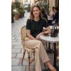 imageArachampCloz Womens 100 Cotton Cropped Short Sleeve Cardigan Sweaters Lightweight Tops Summer 2026Black