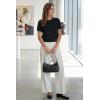 imageArachampCloz Womens 100 Cotton Cropped Short Sleeve Cardigan Sweaters Lightweight Tops Summer 2026Black