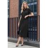 imageArachampCloz Womens Linen with Pockets Midi Summer Spring Shirt Dress 2026Black