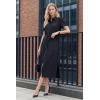 imageArachampCloz Womens Linen with Pockets Midi Summer Spring Shirt Dress 2026Navy