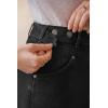 imageArachampCloz Womens Cotton Blend Stretch Adjustable Waist Denim Skirts with Pockets 2026Black