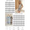 imageArachampCloz Womens Linen Lyocell Relaxed Fit 2 Piece Lounge Sets V Neck Top Drawstring Shorts Summer 2026Coffee Stripe