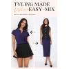 imageArachampCloz Womens Soft 2 Piece Sets Summer Polo Shirt and Midi Skirt Sweaters 2026 OutfitsDark Blue