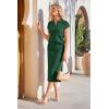imageArachampCloz Womens Soft 2 Piece Sets Summer Polo Shirt and Midi Skirt Sweaters 2026 OutfitsDark Green