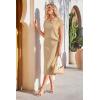 imageArachampCloz Womens Soft 2 Piece Sets Summer Polo Shirt and Midi Skirt Sweaters 2026 OutfitsKhaki