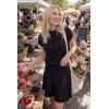 imageArachampCloz Womens Wool Blend Knit 2 Piece Sets Summer Casual Cap Sleeve Tops Pleated Mini Skirt Outfits 2026Black