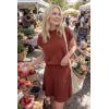 imageArachampCloz Womens Wool Blend Knit 2 Piece Sets Summer Casual Cap Sleeve Tops Pleated Mini Skirt Outfits 2026Burgundy