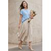 imageArachampCloz Womens Wool Blend Oversized Lightweight Cardigan Short Sleeve Summer Casual Sweaters TopsLight Blue