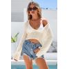imageArachampCloz Womens Linen Blend Tie Front Bolero Shrug Beach Cover Up 2026Apricot