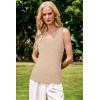 imageArachampCloz Womens Wool Blend Slim Fit Sweaters Non See Through Double VNeck AllSeason Tank 2026Khaki