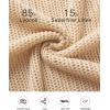 imageArachampCloz Womens Linen Summer Fall Lightweight Crochet Tops Beach Cover Up 2025Apricot