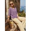 imageArachampCloz Womens Wool Blend Elbow Sleeve Summer Oversized Casual SweaterLavender