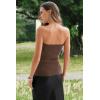imageArachampCloz Womens Lyocell Blend Strapless Tube Top NonSlip Summer Going Out Tops 2026Coffee