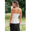 imageArachampCloz Womens Lyocell Blend Strapless Tube Top NonSlip Summer Going Out Tops 2026White