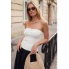 imageArachampCloz Womens Lyocell Blend Strapless Tube Top NonSlip Summer Going Out Tops 2026White