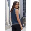 imageArachampCloz Womens 100 Cotton Crewneck Business Casual Contrast Trim Button Front Sweater Vests 2026Navy