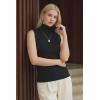 imageArachampCloz Womens Wool Blend Slim Fit Soft Turtleneck Casual Tank Tops AllSeasonBlack