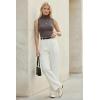 imageArachampCloz Womens Wool Blend Slim Fit Soft Turtleneck Casual Tank Tops AllSeasonCoffee