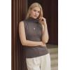 imageArachampCloz Womens Wool Blend Slim Fit Soft Turtleneck Casual Tank Tops AllSeasonCoffee