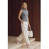 imageArachampCloz Womens Wool Blend Slim Fit Soft Turtleneck Casual Tank Tops AllSeasonGrey