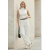 imageArachampCloz Womens Wool Blend Slim Fit Soft Turtleneck Casual Tank Tops AllSeasonOffwhite