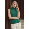 imageArachampCloz Womens Wool Blend Slim Fit Soft Turtleneck Casual Tank Tops AllSeasonTeal