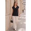 image:imageArachampCloz Womens Wool Blend Relaxed Fit Sleeveless Sweater Vest V Neck Office Work Casual Tops 2026Black