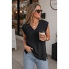 image:imageArachampCloz Womens Wool Blend Relaxed Fit Sleeveless Sweater Vest V Neck Office Work Casual Tops 2026Black