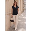 image:imageArachampCloz Womens Wool Blend Relaxed Fit Sleeveless Sweater Vest V Neck Office Work Casual Tops 2026Black