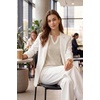 image:imageArachampCloz Womens 100 Cotton Polo V Neck Striped Long Sleeve Fall Casual Pullover Sweaters Trendy 2026Apricot