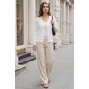 image:imageArachampCloz Womens 100 Cotton Regular Fit V Neck Button Up Cardigan Sweaters All Season Work TopsAwhite