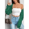 image:imageArachampCloz Womens Wool Blend Bolero Shrug Spring Fashion Cropped Cardigans 2026Dark Green