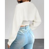 image:imageArachampCloz Womens Wool Blend Bolero Shrug Spring Fashion Cropped Cardigans 2026White